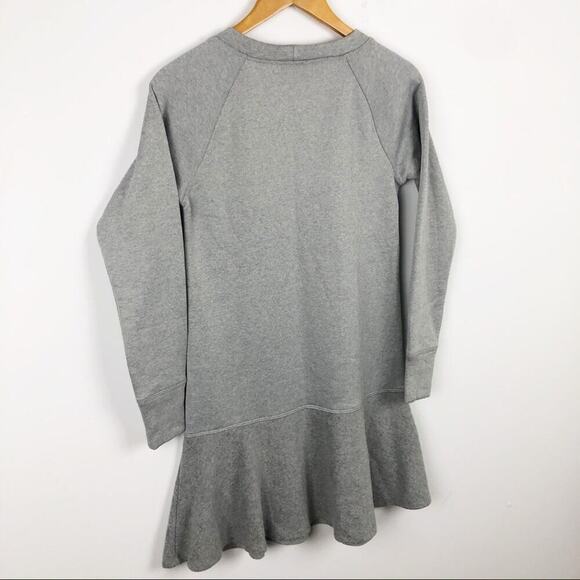 CAbi 3459 Gray Flashdance Sweater Mini Fleece Long Sleeve Shirt Dress XXS - Picture 9 of 16